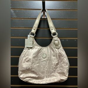 Giani Bernini Beige Logo Shoulder Bag NWT